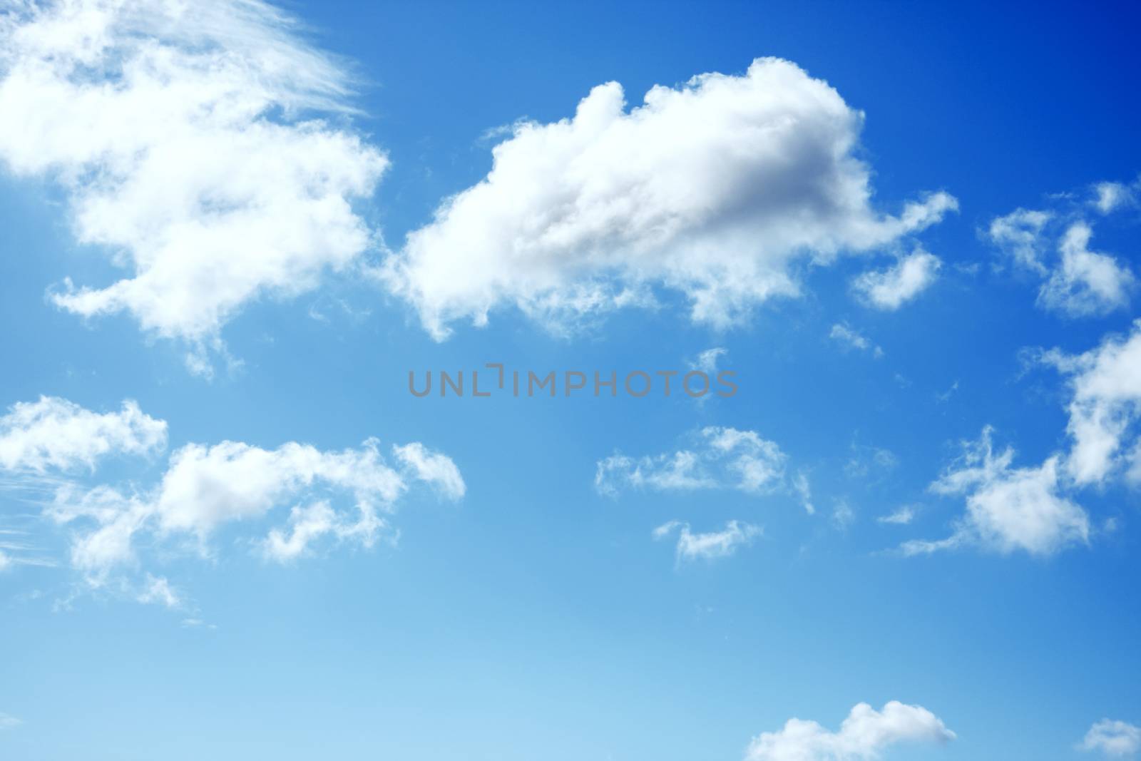 A photography of a blue sky background
