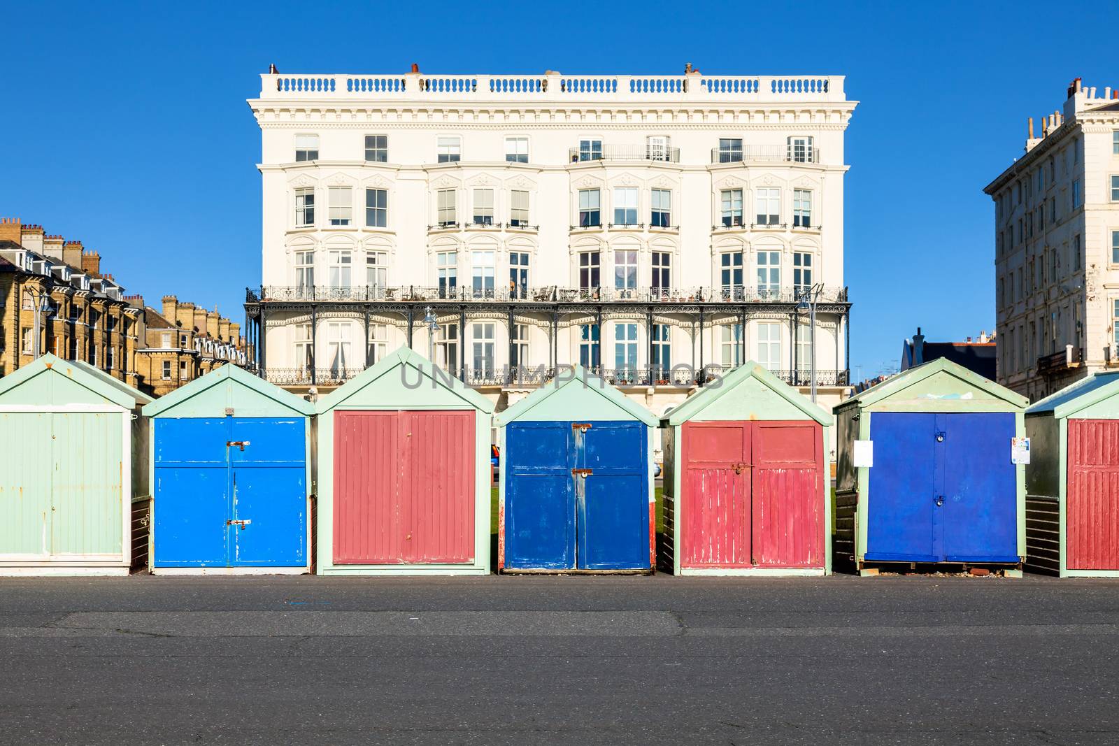 Colorful Brighton beach huts by magann