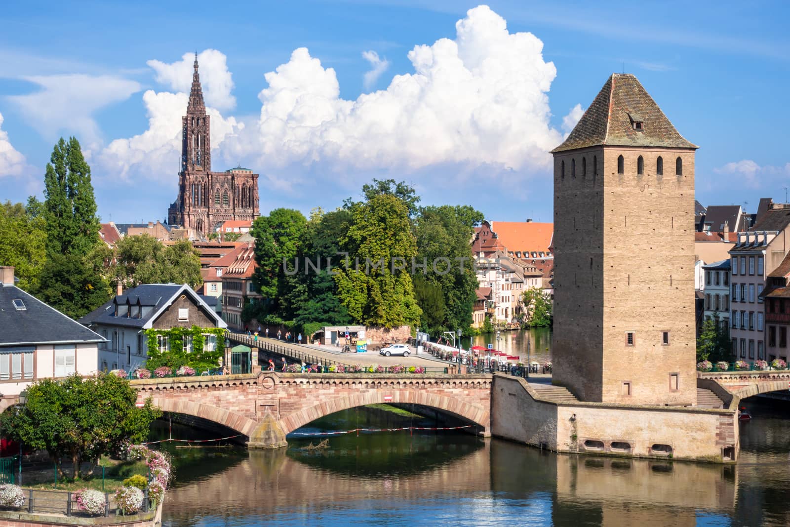 Strasbourg scenery water towers by magann