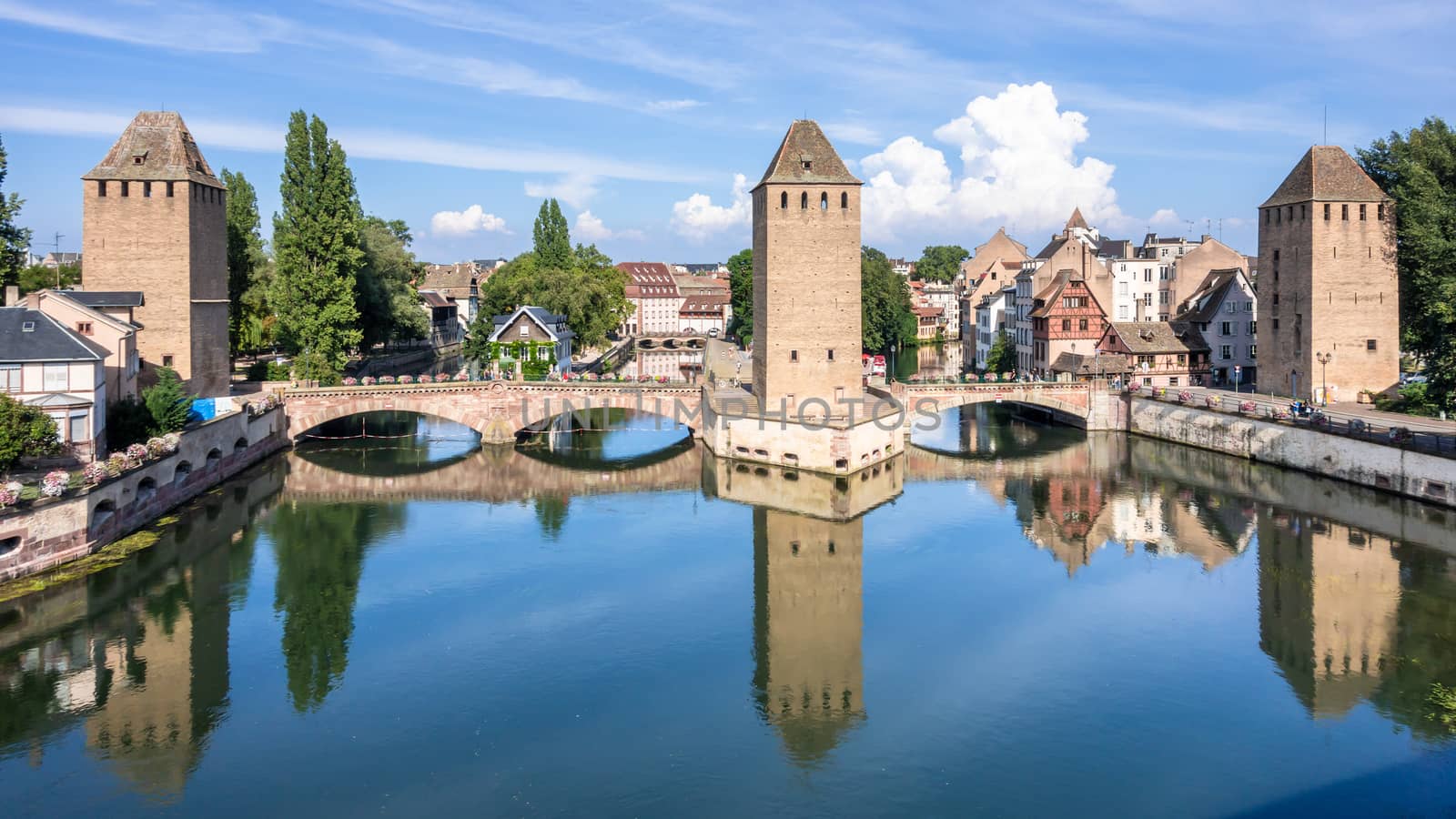 Strasbourg scenery water towers by magann
