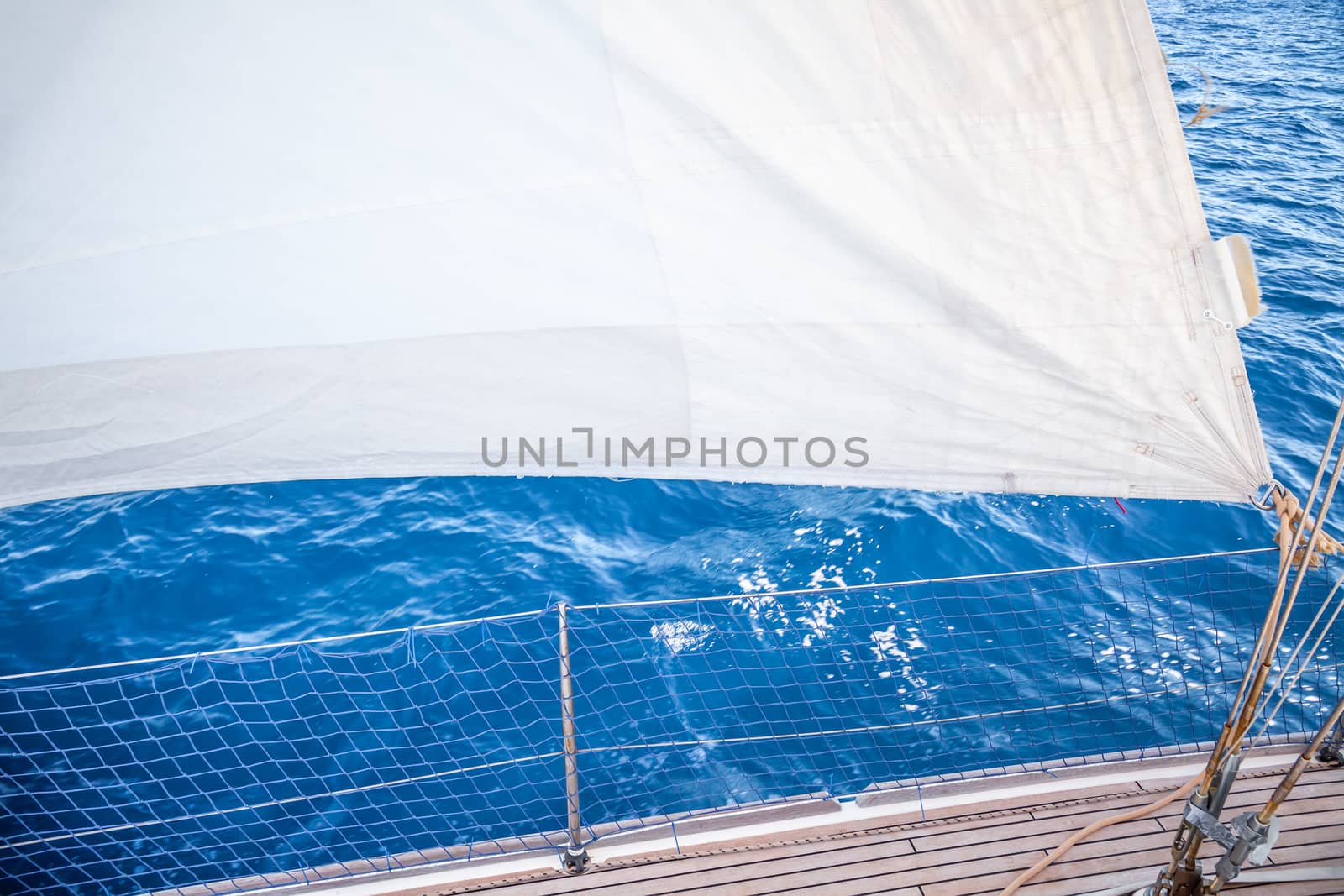 Sailing boat sails background by magann