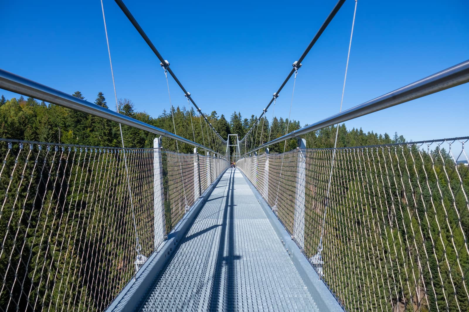 An image of the cable bridge at Bad Wildbad south Germany