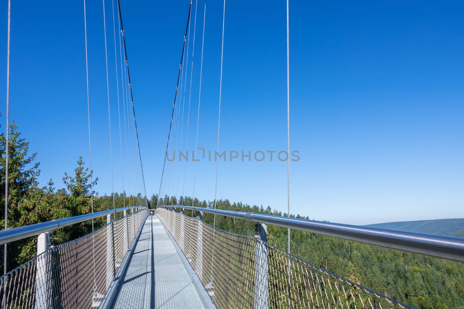 An image of the cable bridge at Bad Wildbad south Germany