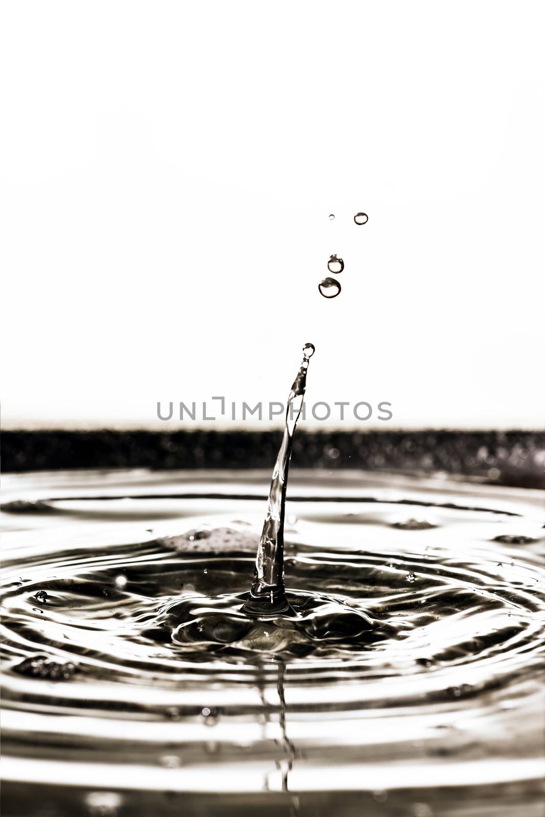 black water drop background by magann