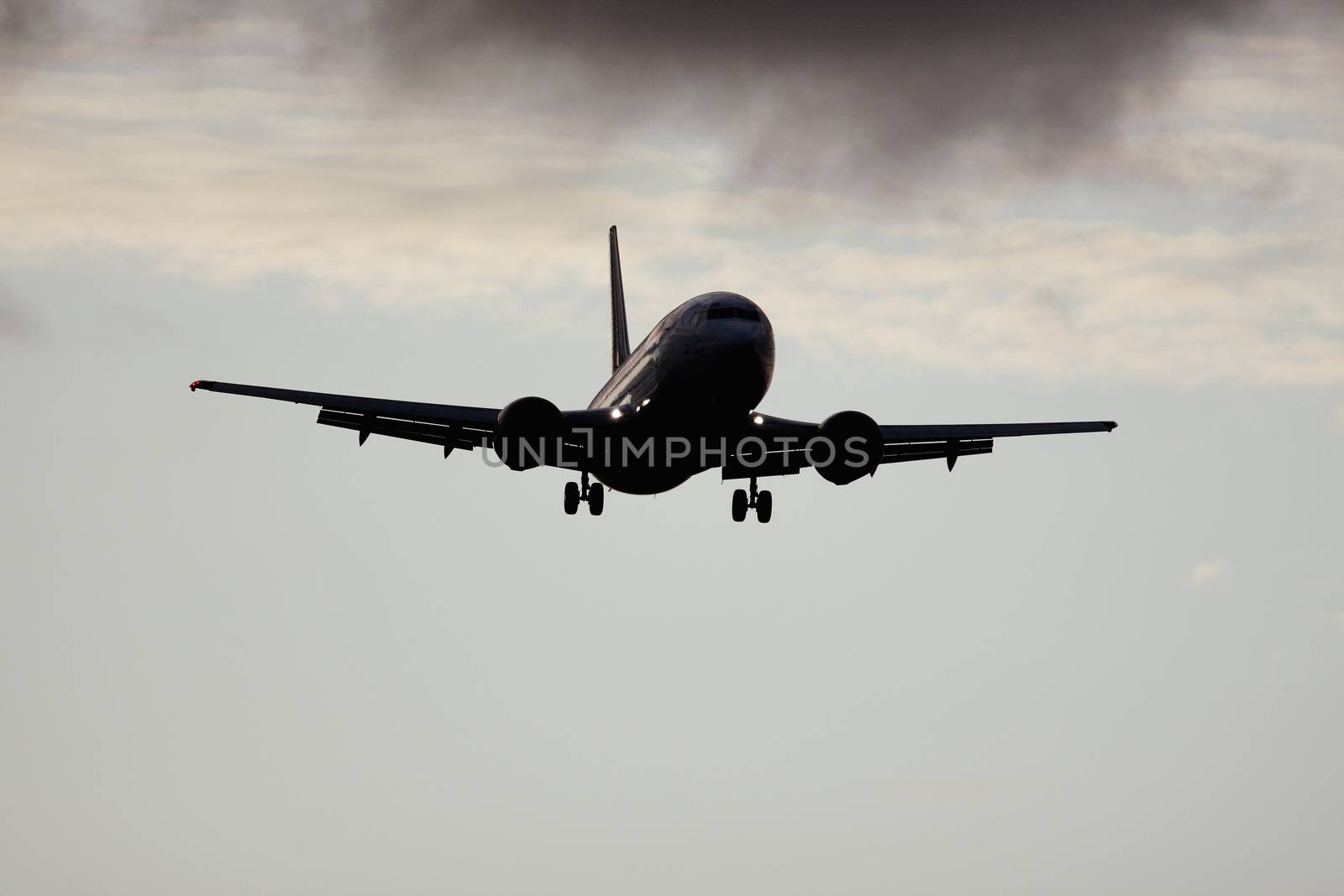 plane in the sky background by magann