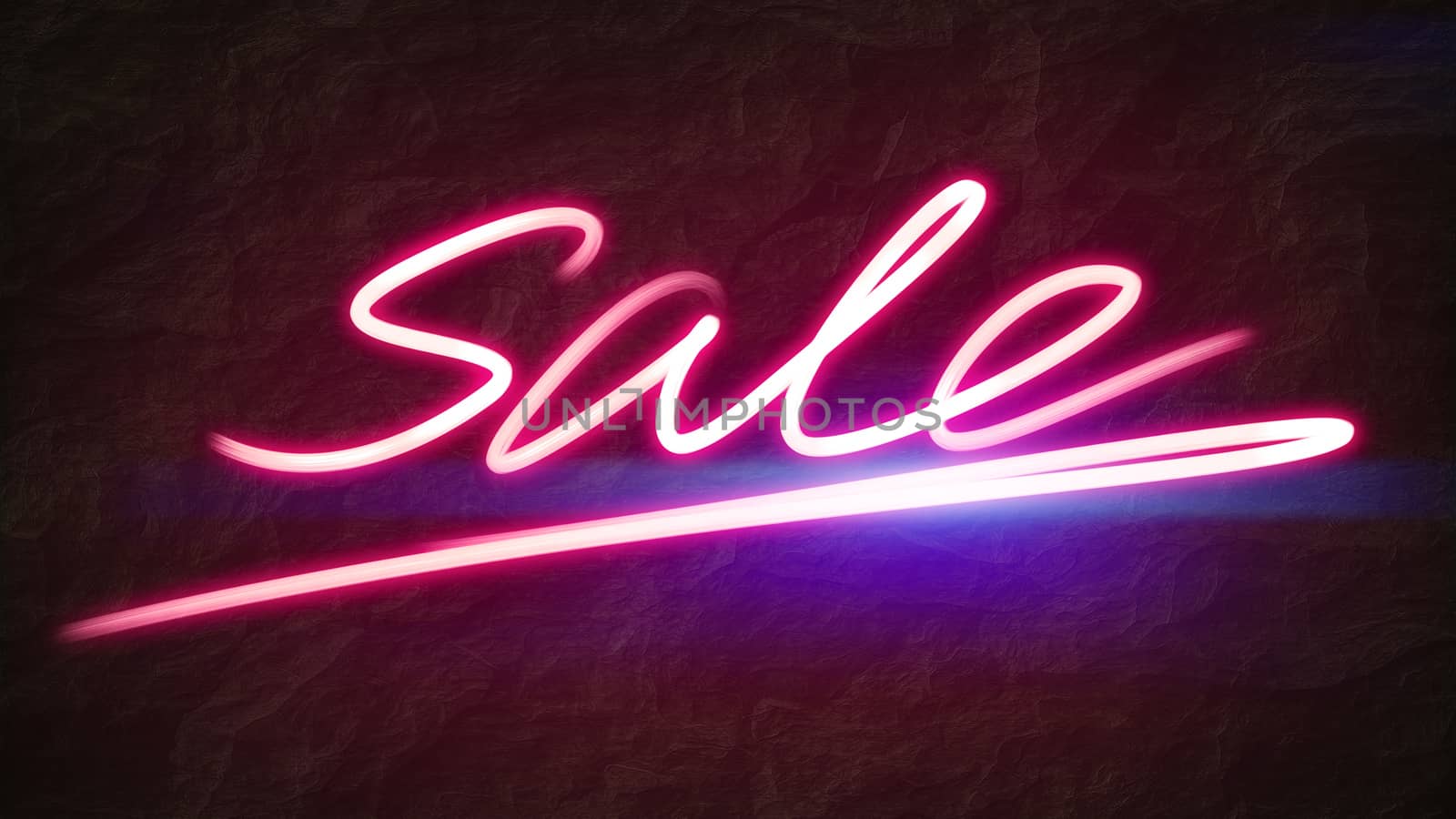 An illustration of a pink sale light painting