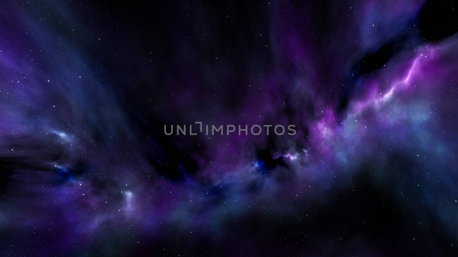 night sky with stars and nebula by magann