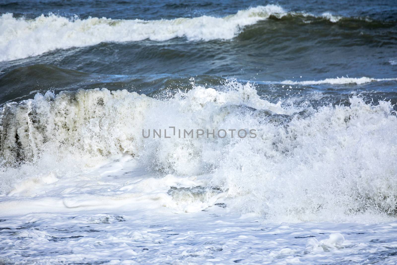 stormy ocean scenery background by magann