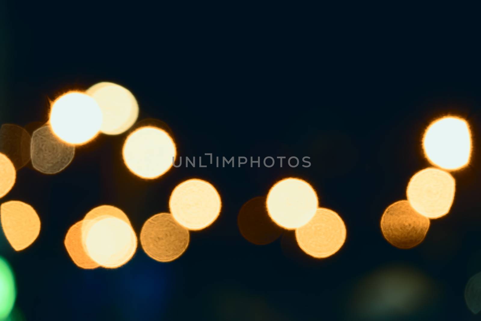 An image of a real bokeh city lights background