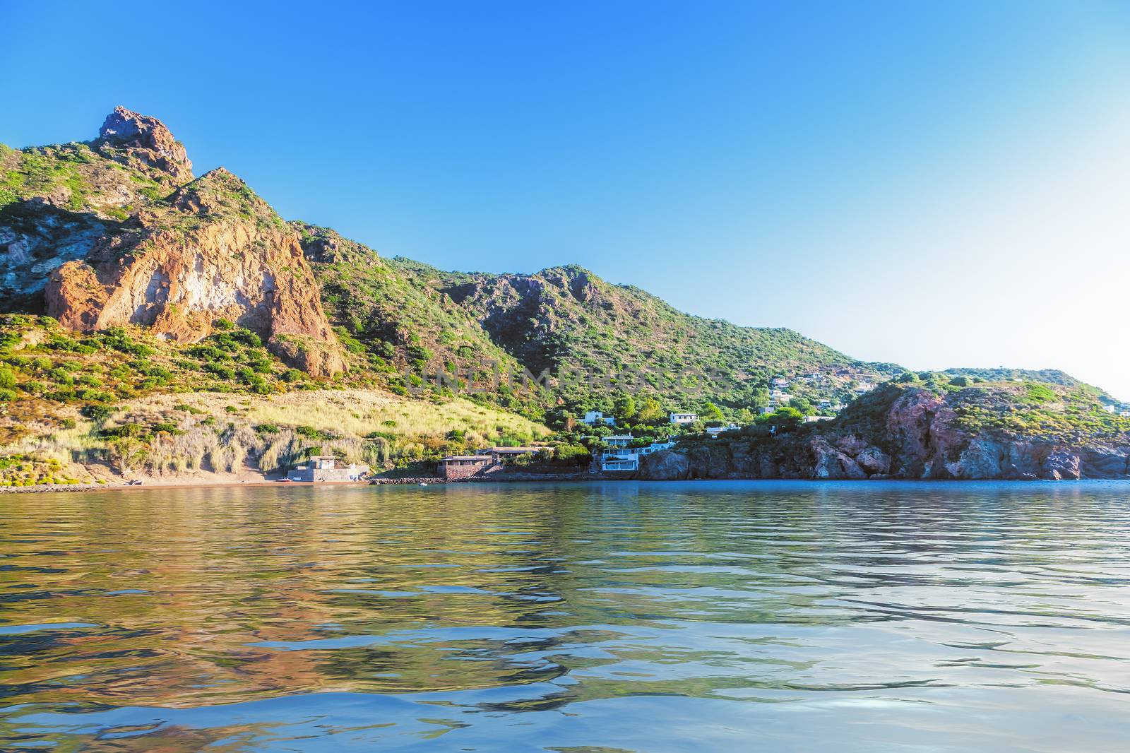 Lipari Islands coast by magann