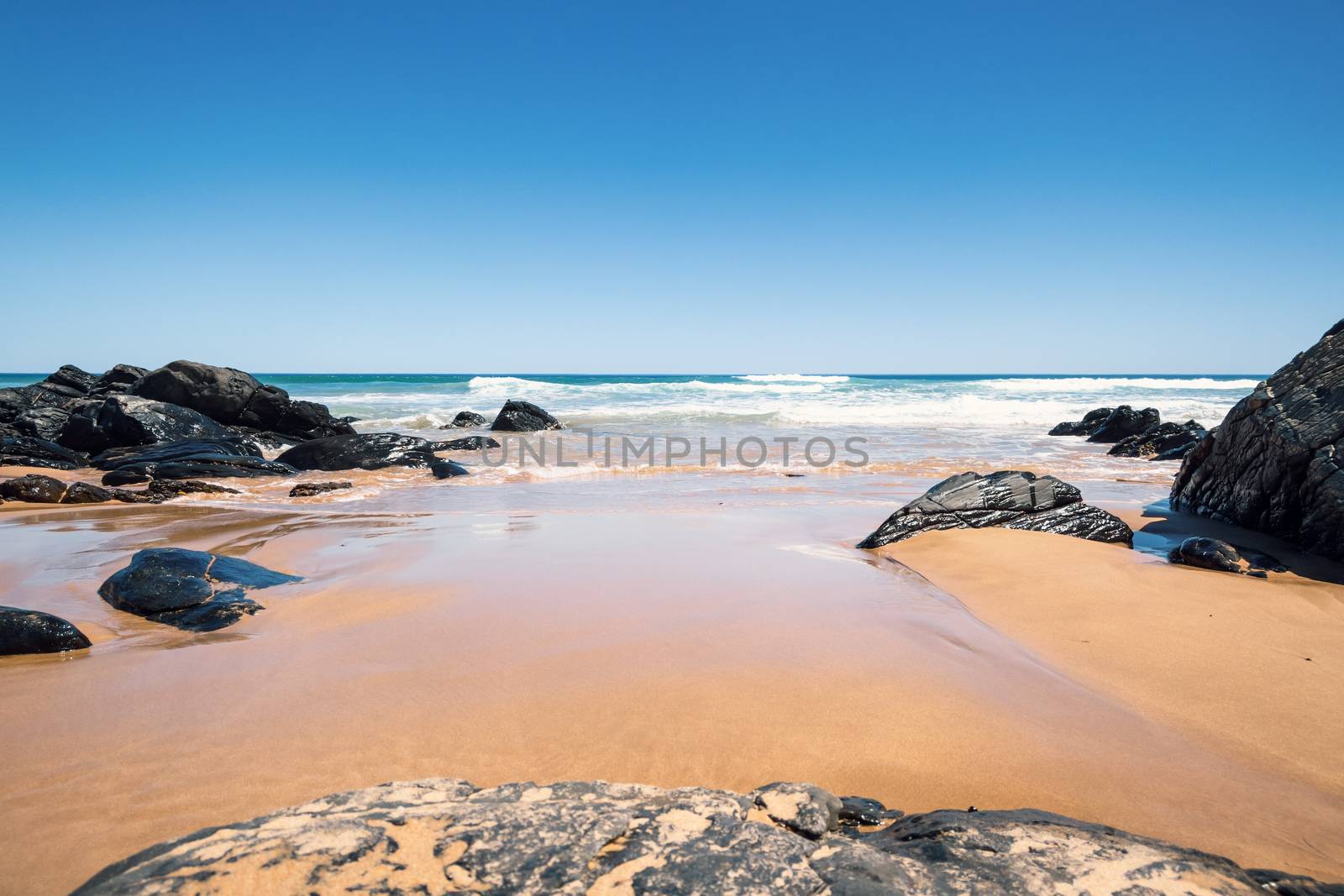 An image of a beach in south Australia near Victor Harbor
