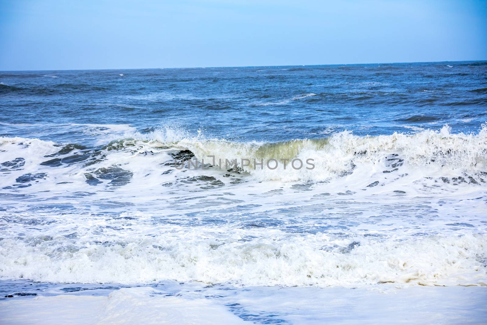 An image of a stormy ocean scenery background