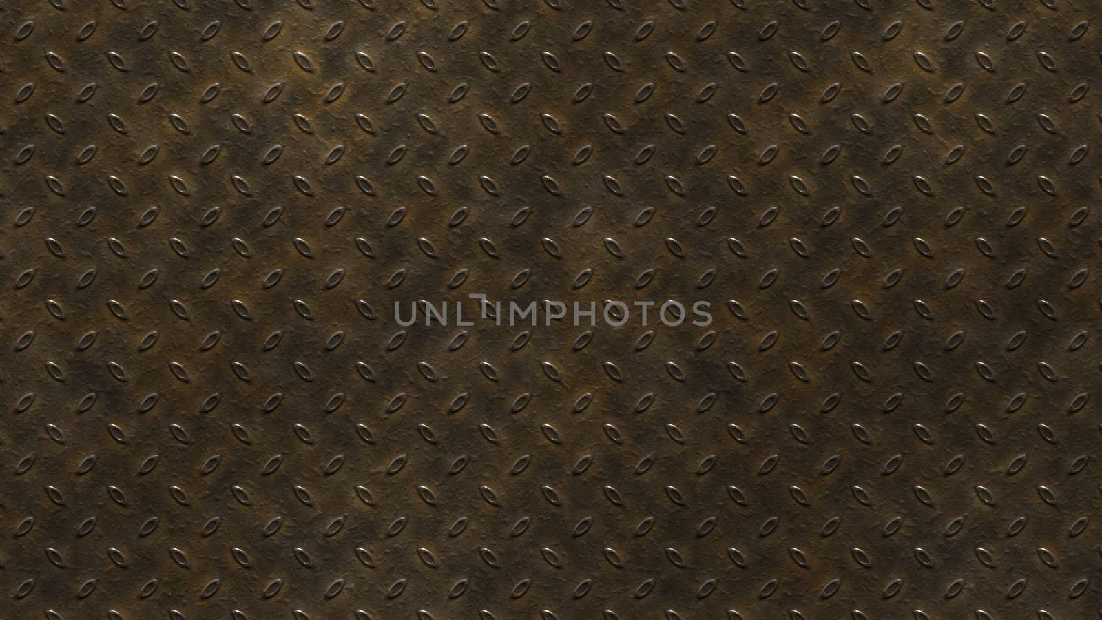 Illustration of a rusty diamond metal plate texture