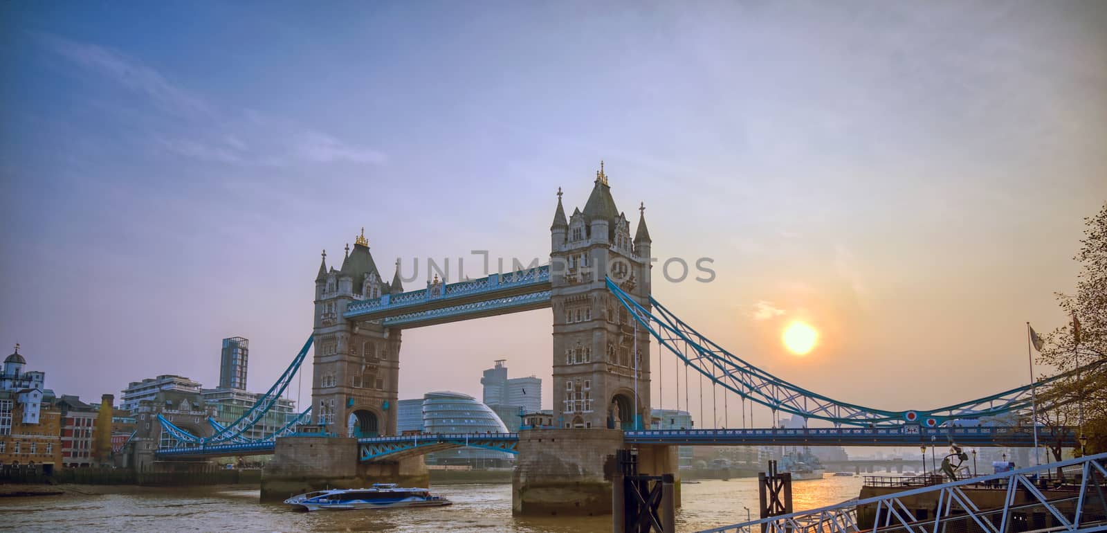 Tower Bridge across the River Thames in London, UK by jbyard22