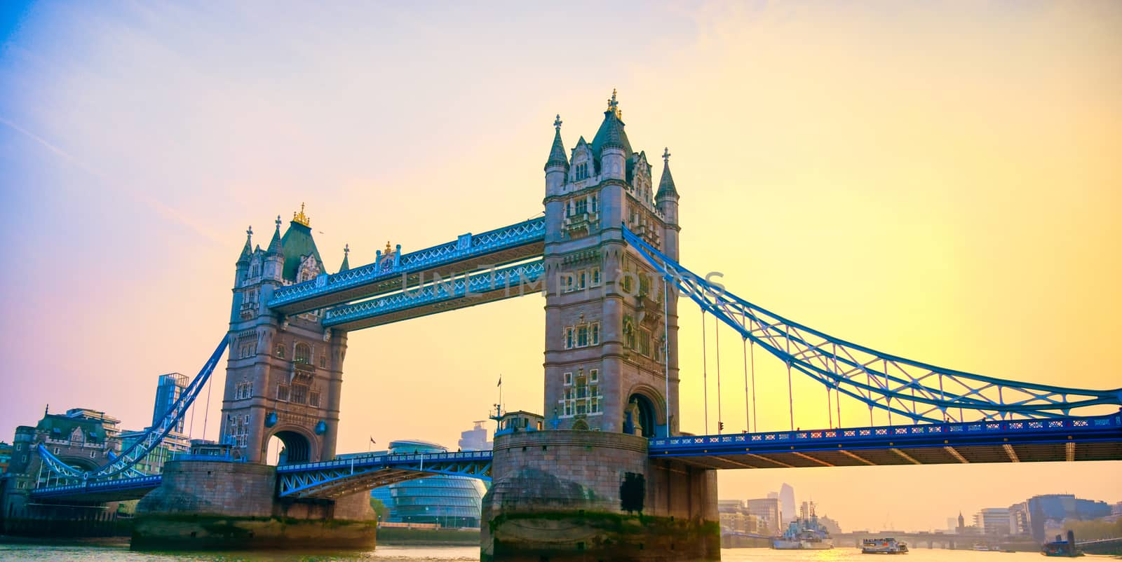 Tower Bridge across the River Thames in London, UK by jbyard22