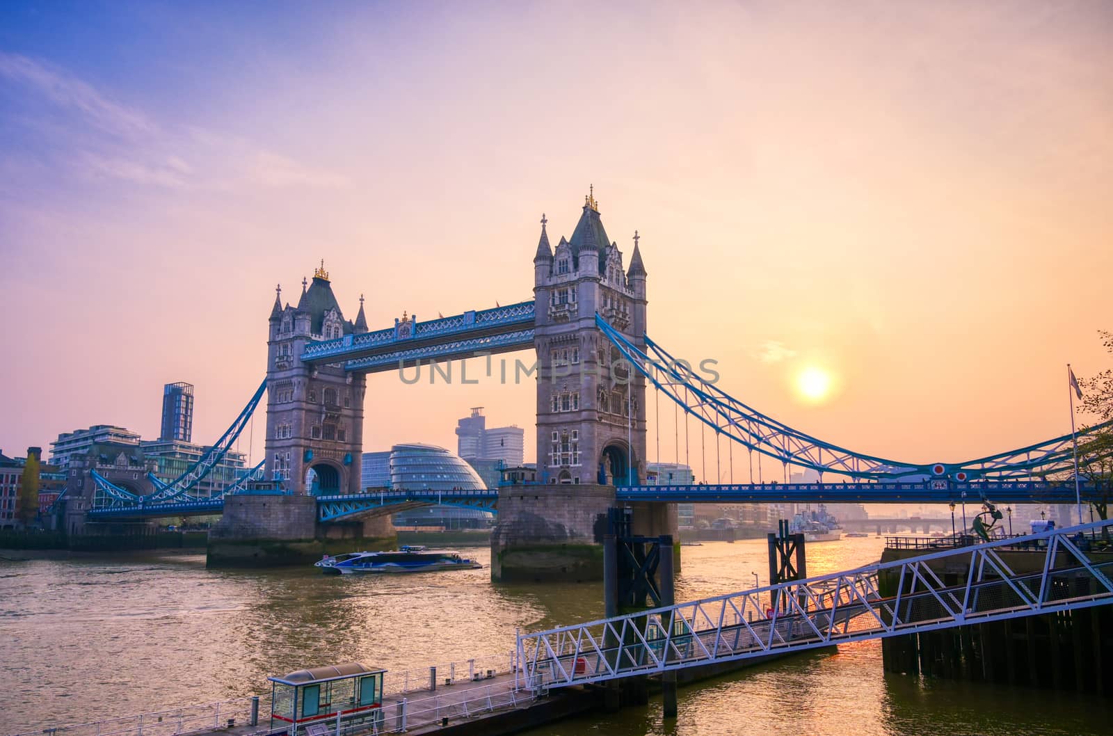 Tower Bridge across the River Thames in London, UK by jbyard22