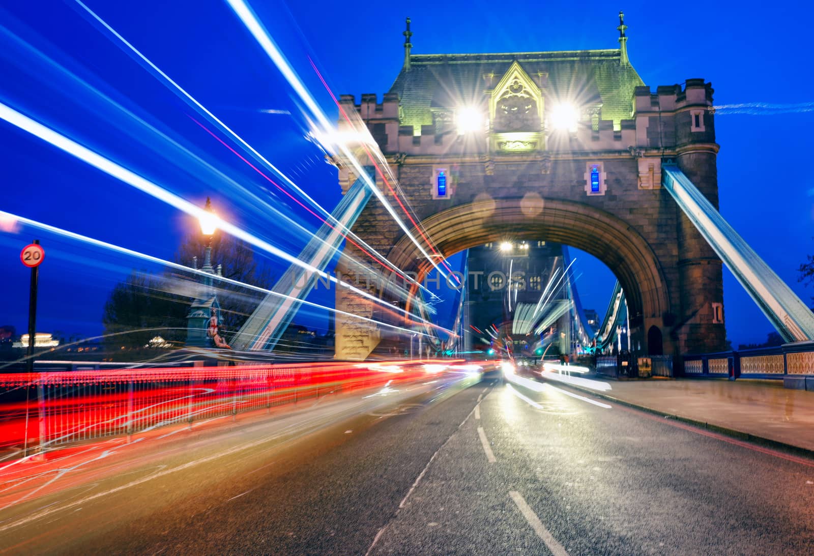 Tower Bridge across the River Thames in London, UK by jbyard22