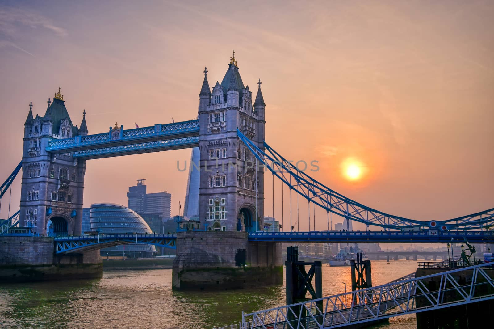 Tower Bridge across the River Thames in London, UK by jbyard22