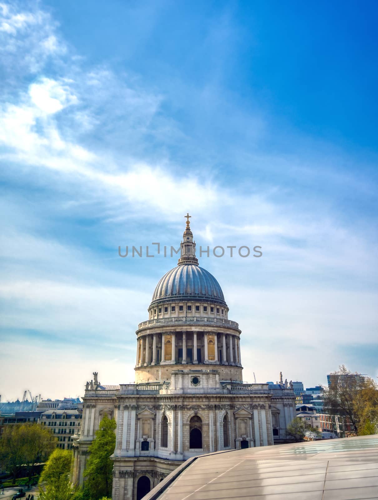 St. Paul's Cathedral in Central London, England, UK.