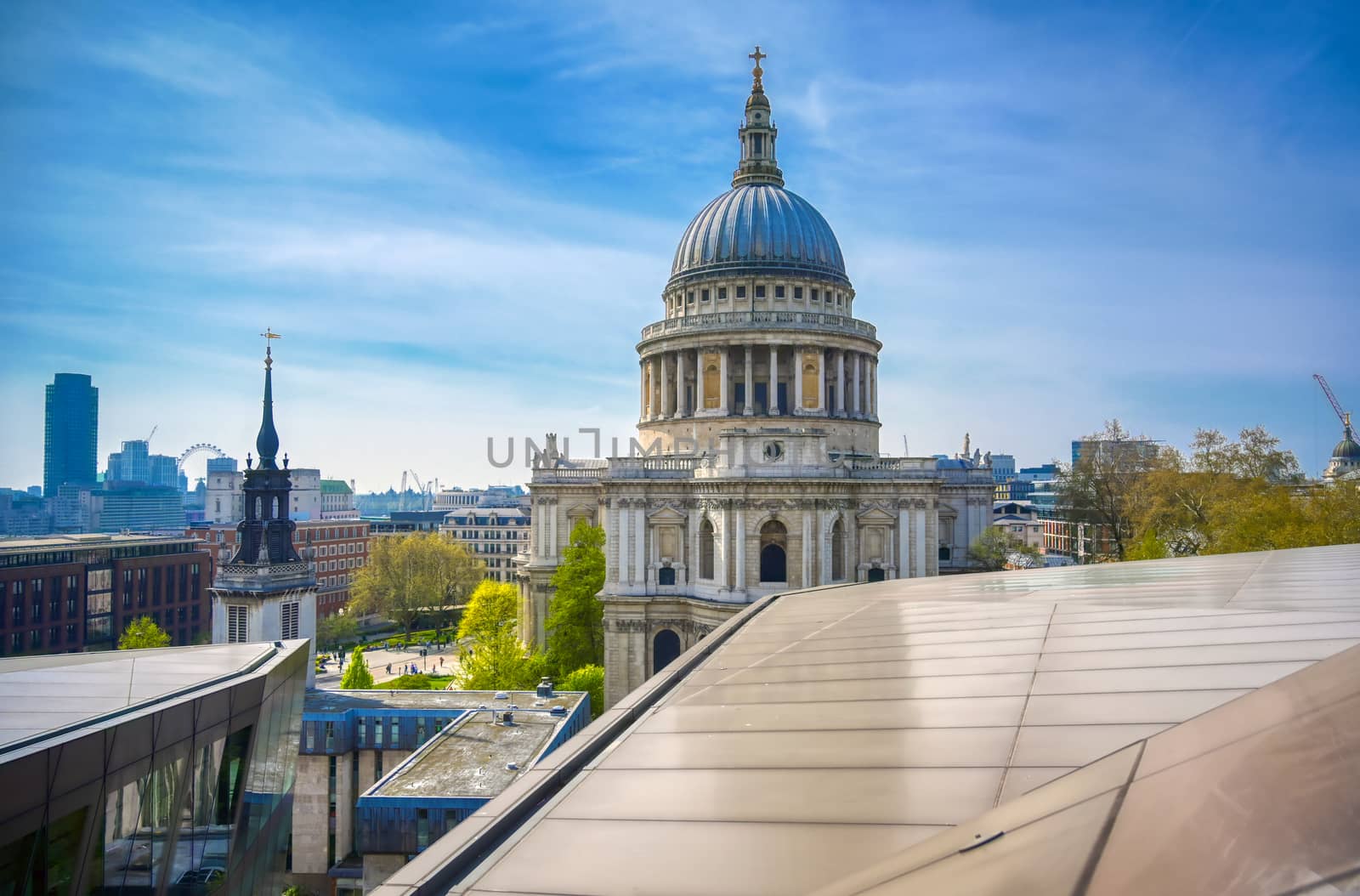 St. Paul's Cathedral in Central London, England, UK.