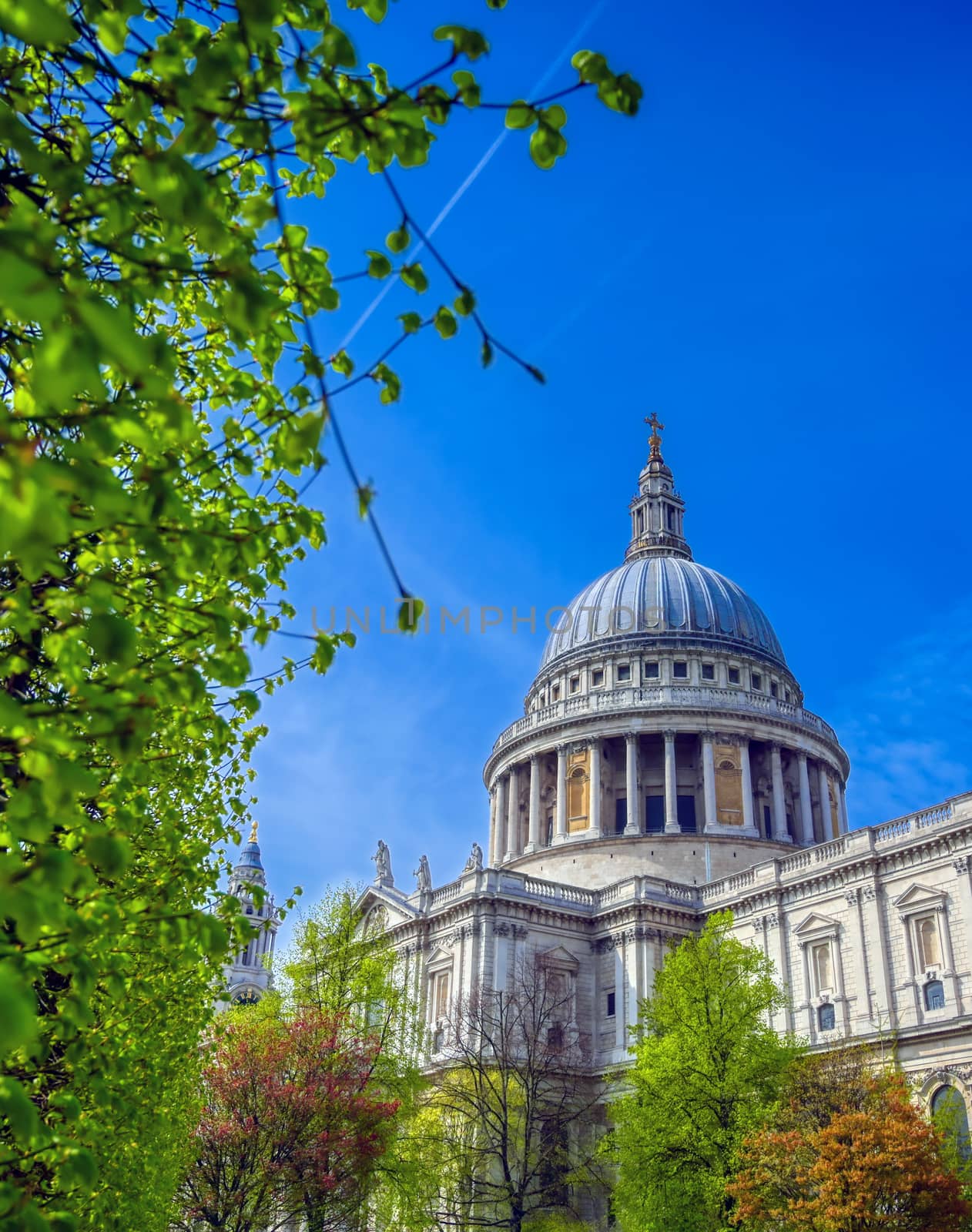 St. Paul's Cathedral in Central London, England, UK.