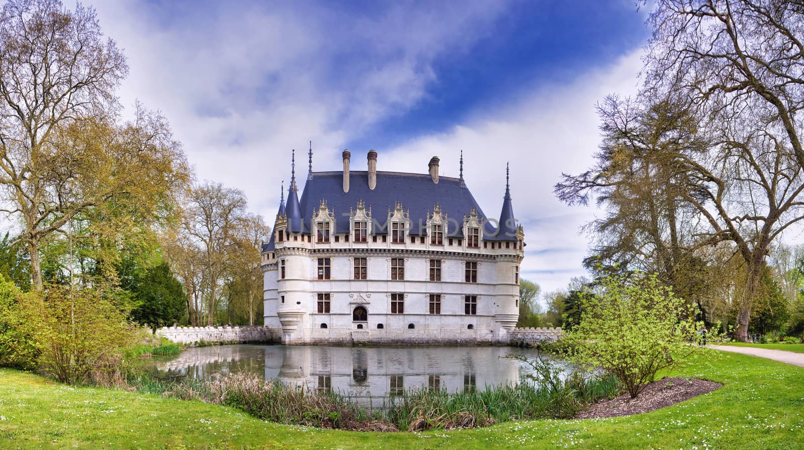 Chateau d'Azay-le-Rideau in Loire Valley, France. by CreativePhotoSpain