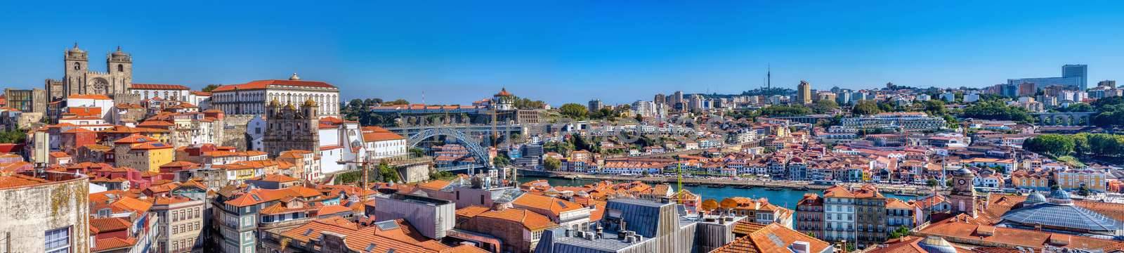 Porto, Portugal - September 8, 2019: Historic center of Porto in Portugal.