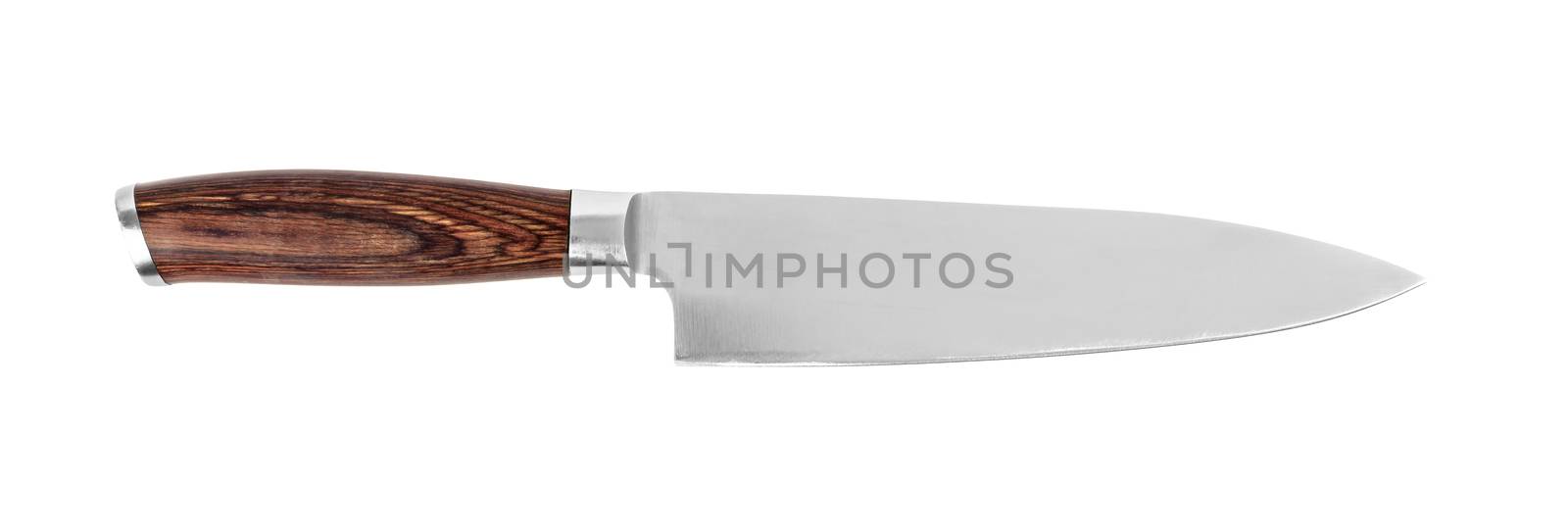 Kitchen knife isolated on white background with clipping path