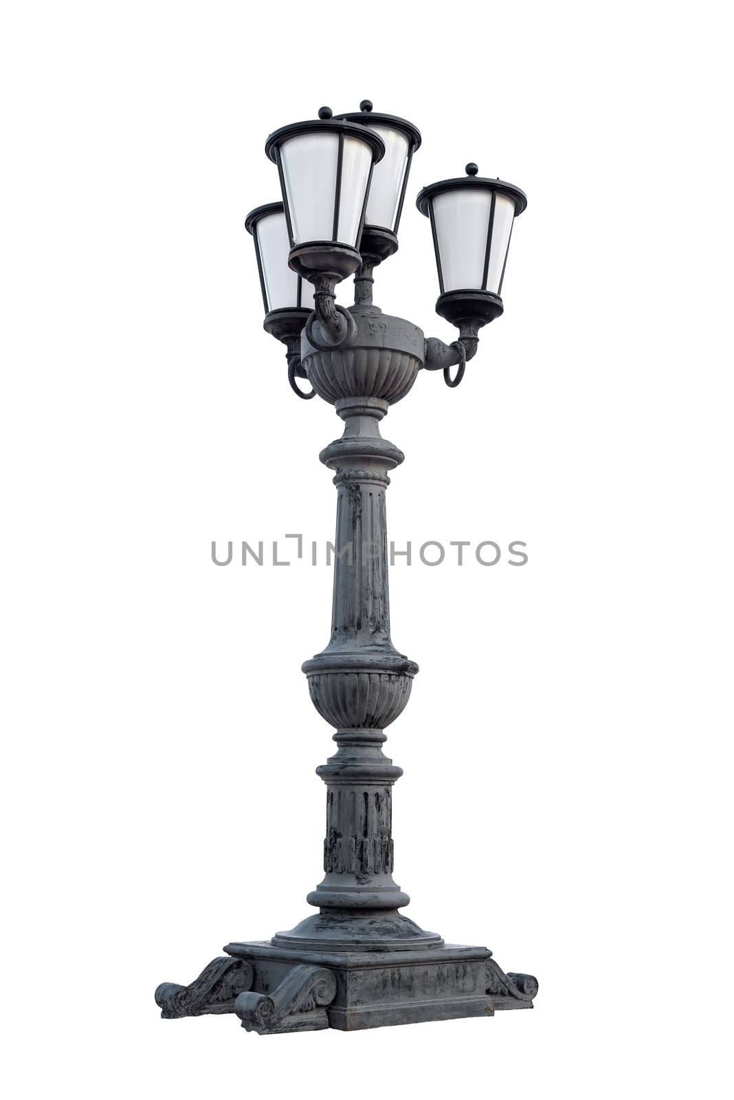 Street lantern on white background by mkos83