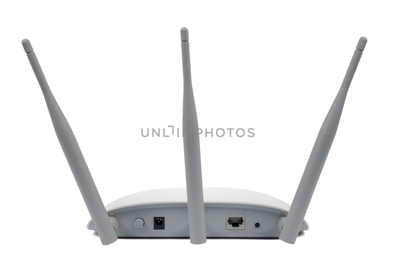 Access point device isolated on white background with clipping path