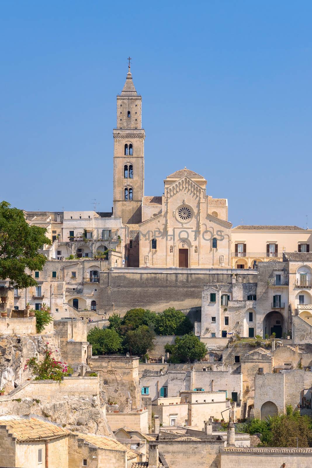 View of Matera Cathedral, Basilicata, southern Italy