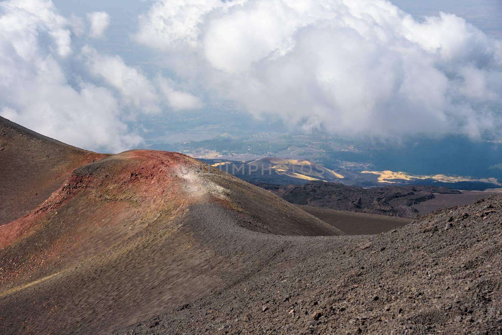 Beautiful landscape of Mount Etna, Sicily, Italy