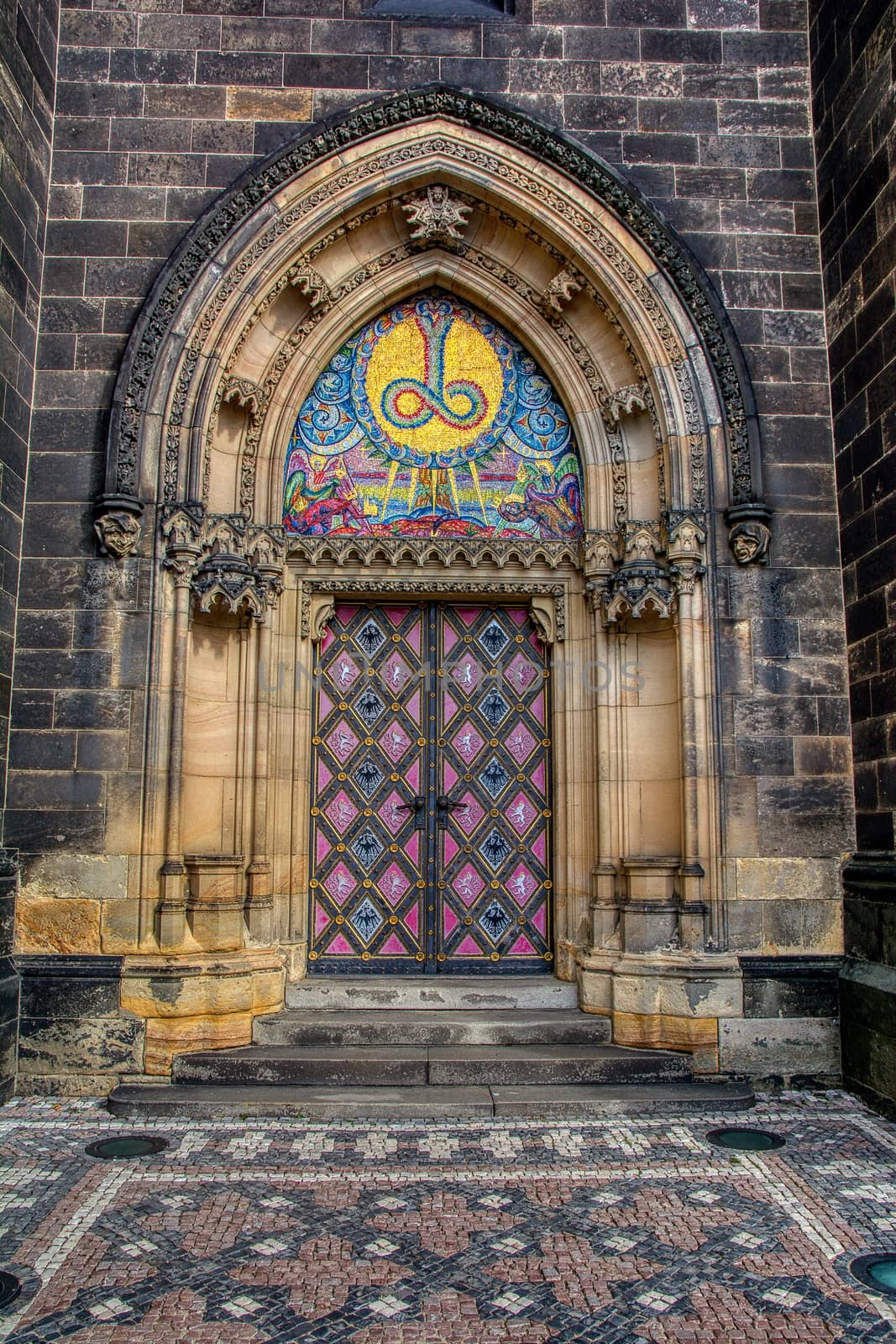 Door of Peter and Paul Cathedral in Prague, Czech Republic. by CreativePhotoSpain