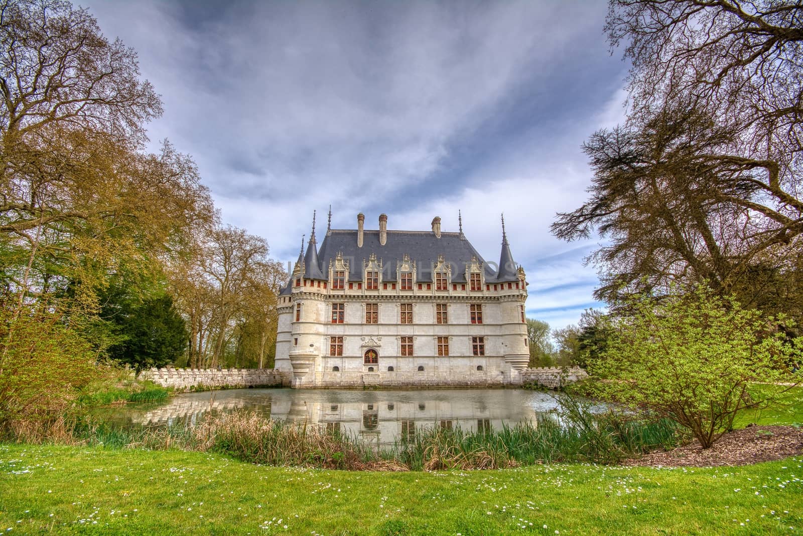 Chateau d'Azay-le-Rideau in Loire Valley, France. by CreativePhotoSpain