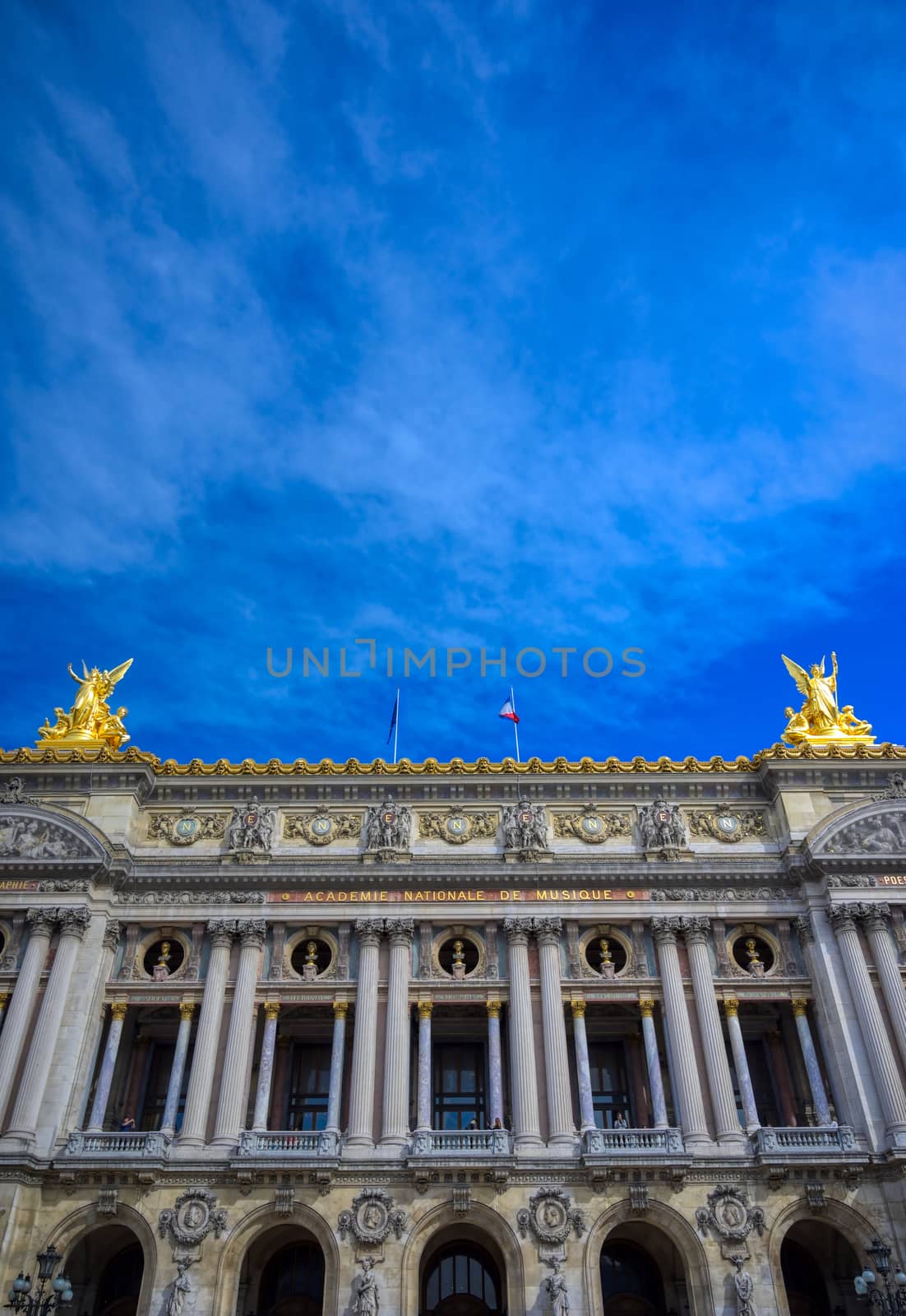 Paris, France - April 21, 2019 - The Palais Garnier is a 1,979-seat opera house, which was built from 1861 to 1875 for the Paris Opera in central Paris, France. 