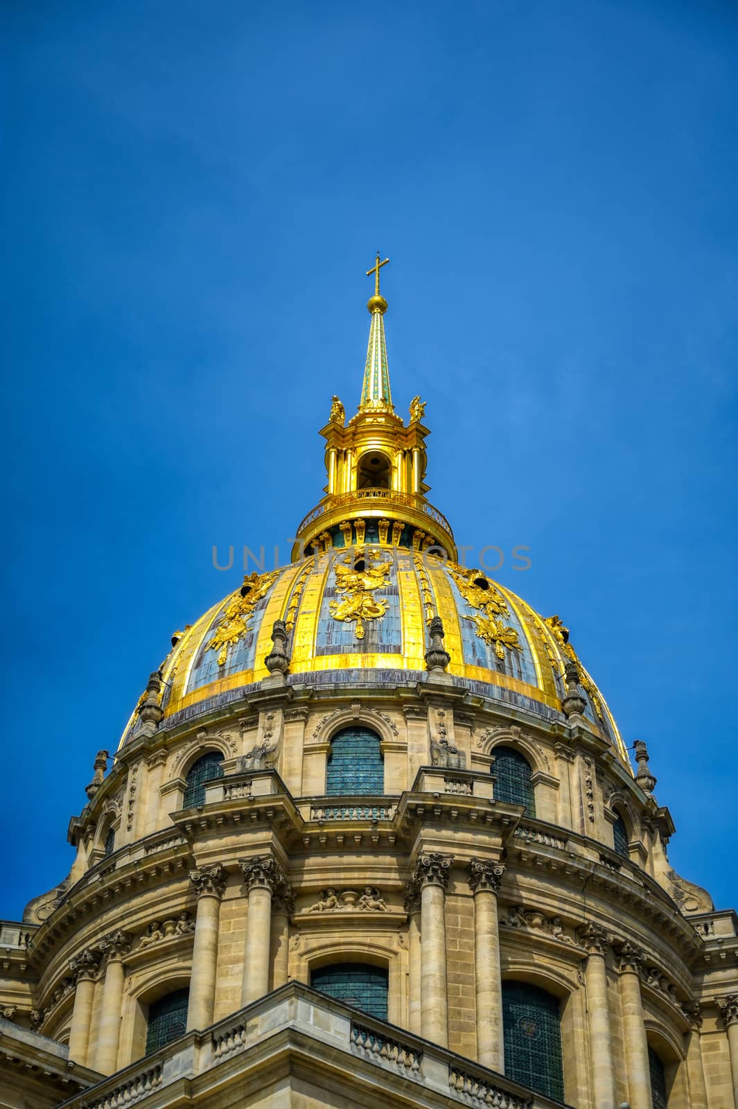 Paris, France - April 22, 2019 - Les Invalides is a complex of buildings containing museums and monuments, all relating to the military history of France.