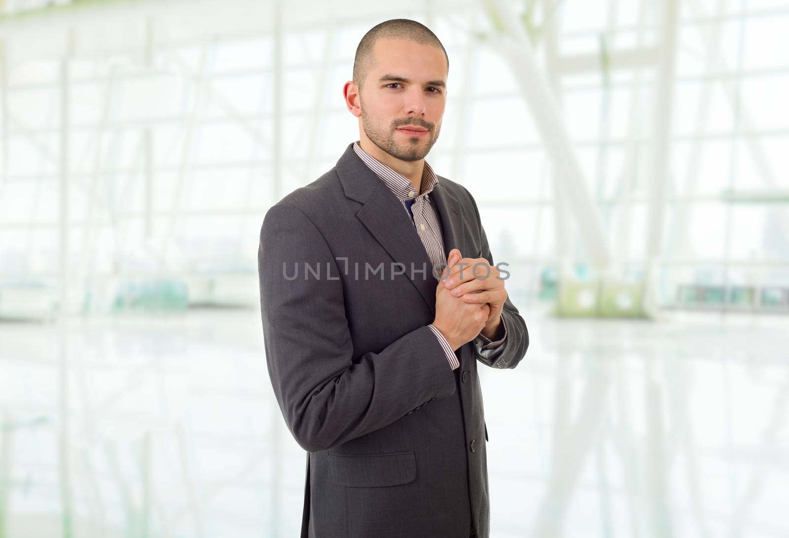 happy business man portrait at the office