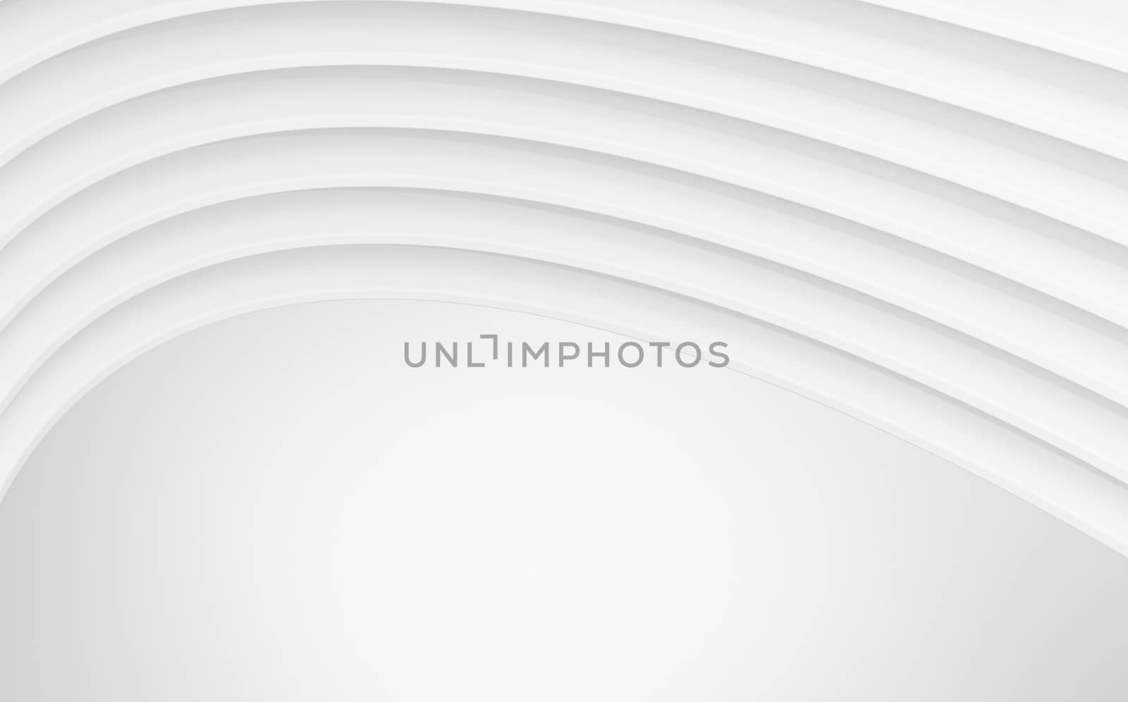 Clean white curve for Abstract gray shadows, white textures. Abstract structure shapes for wallpaper. 3D Rendering