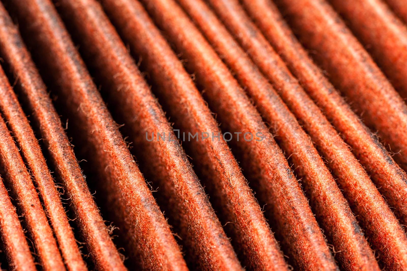 closeup details of dirty air filter. Motorcycle maintenance concept.