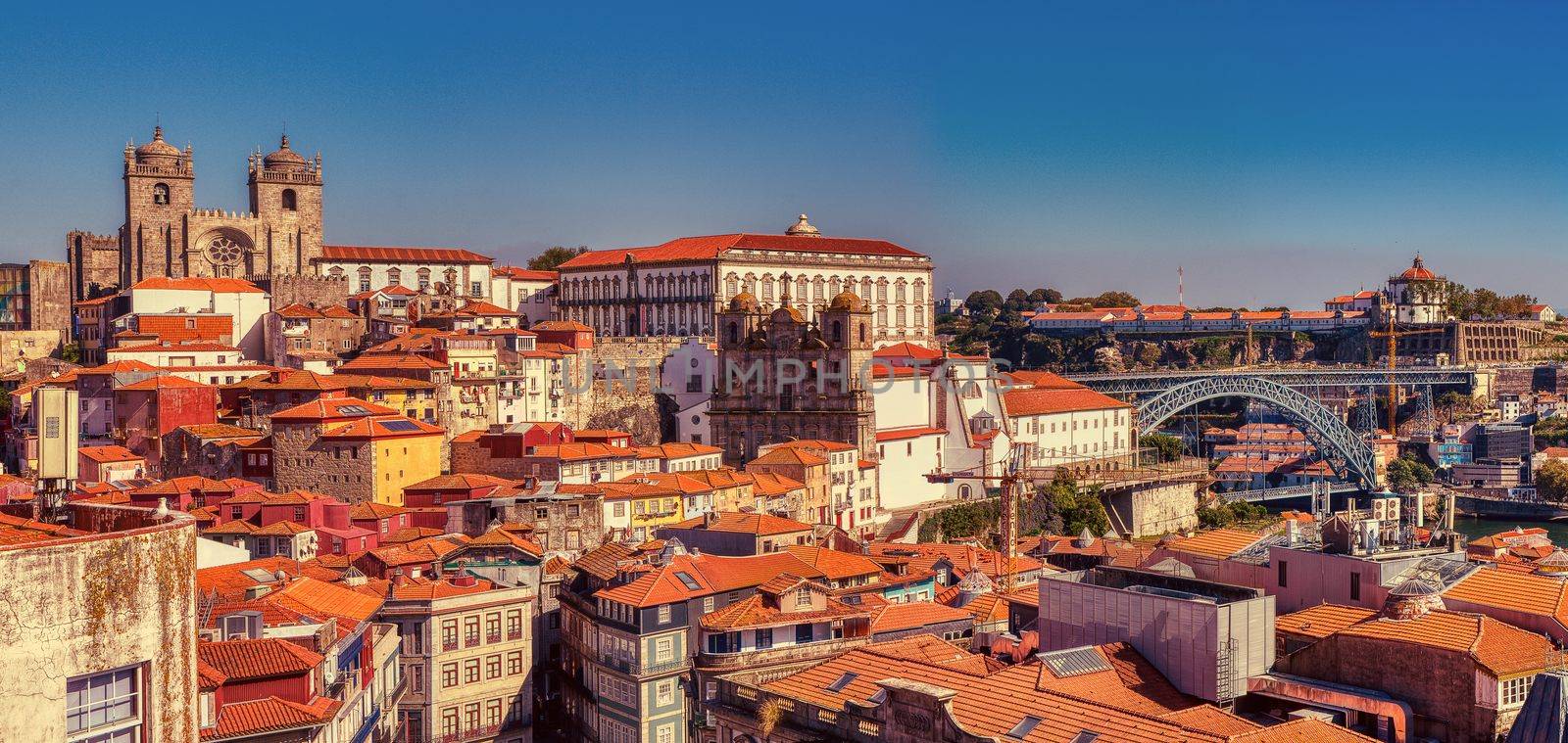 Porto, Portugal - September 8, 2019: Historic center of Porto in Portugal.