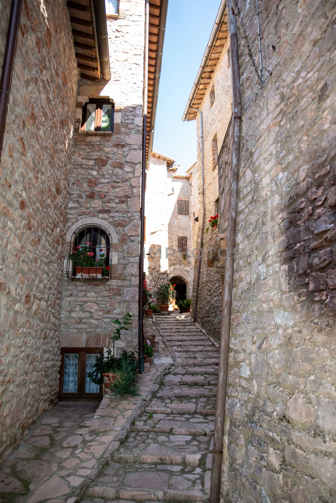 ancient village of macerino located on a mountain by carfedeph