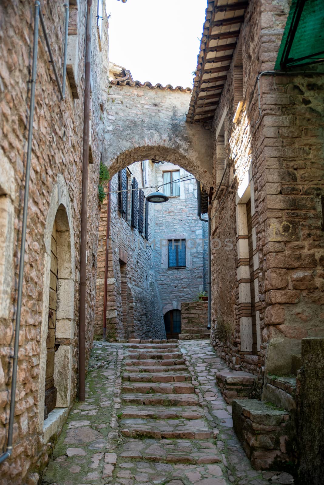 ancient village of macerino located on a mountain by carfedeph