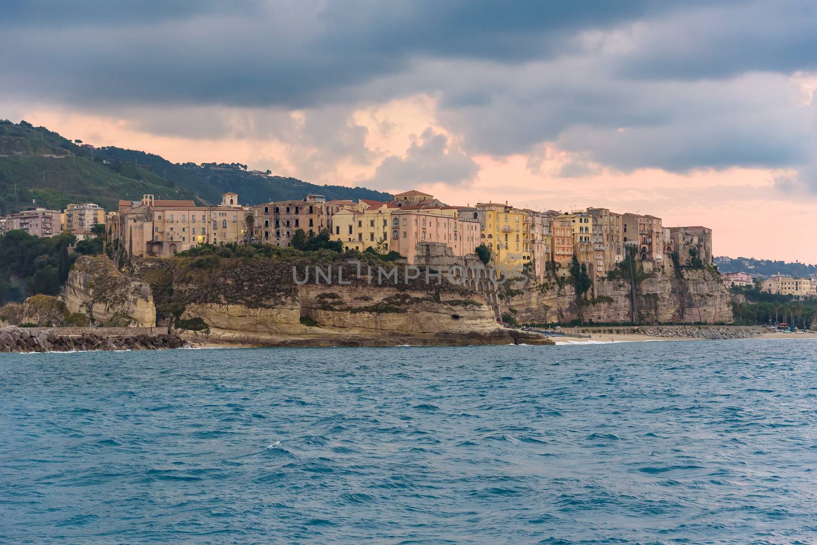 Tropea town seen from the sea by mkos83