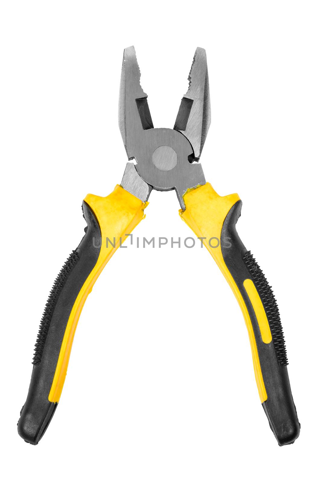 Pliers isolated on white background with clipping path