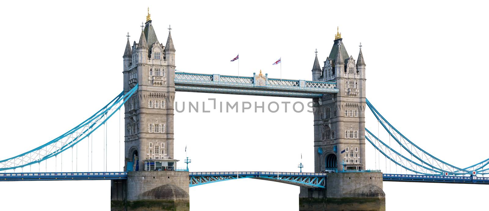 Tower Bridge in London isolated on white background by mkos83