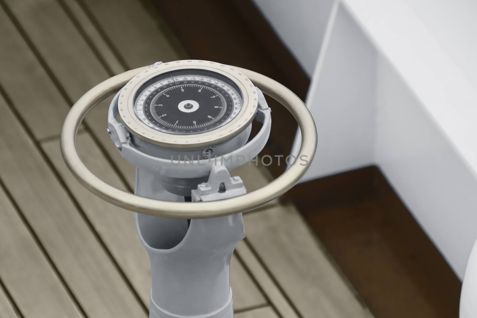 Close up of a Naval gyrocompass  by dani3315