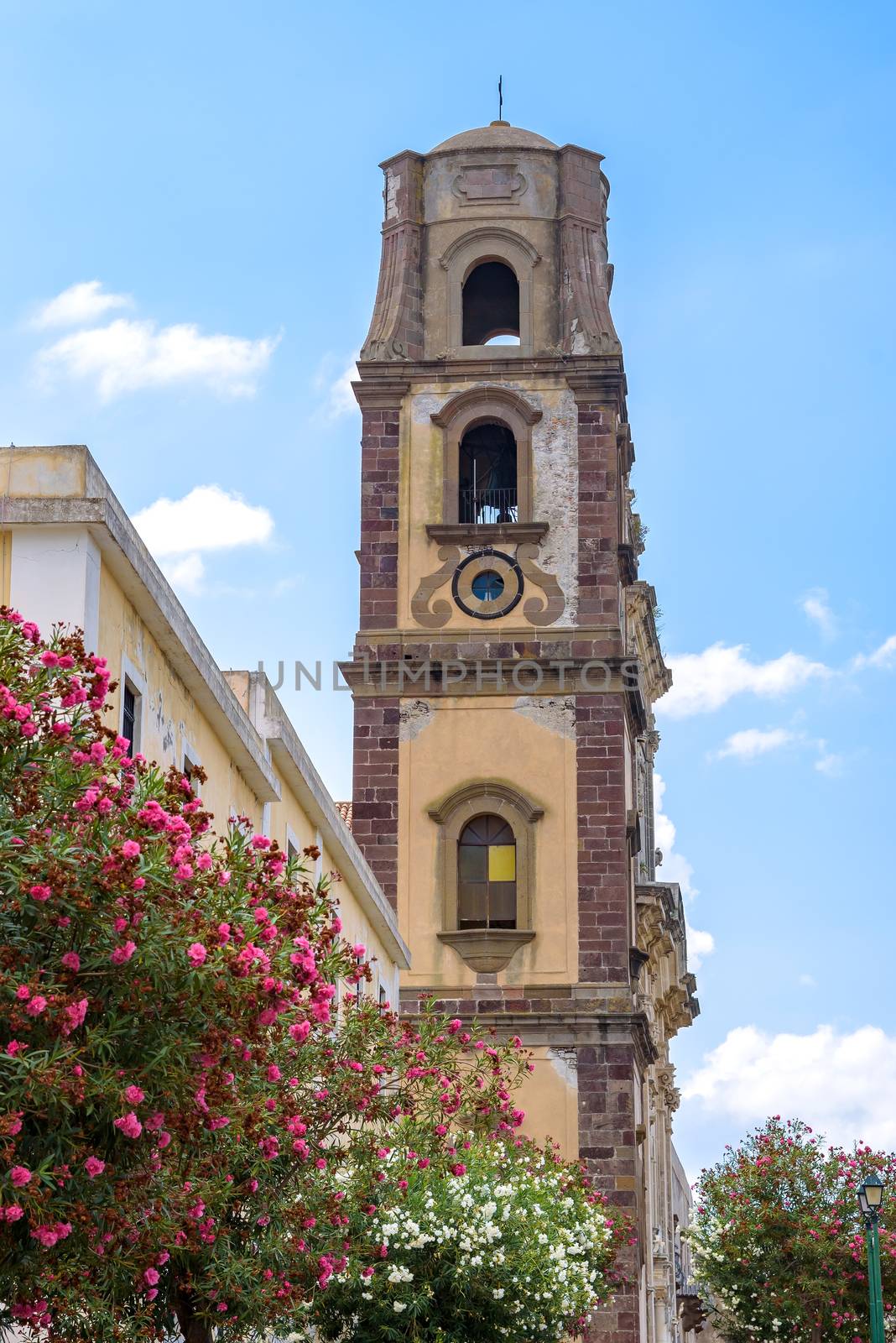 Bell tower of the Lipari Cathedral by mkos83