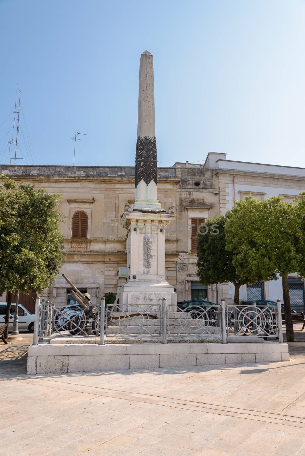 World War II Memorial in Alberobello, Apulia, Italy