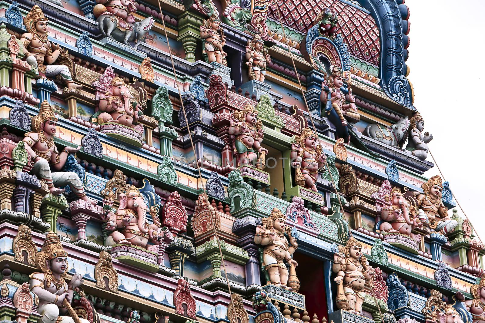 Fragment Of A Hindu Temple In Victoria, Seychelles