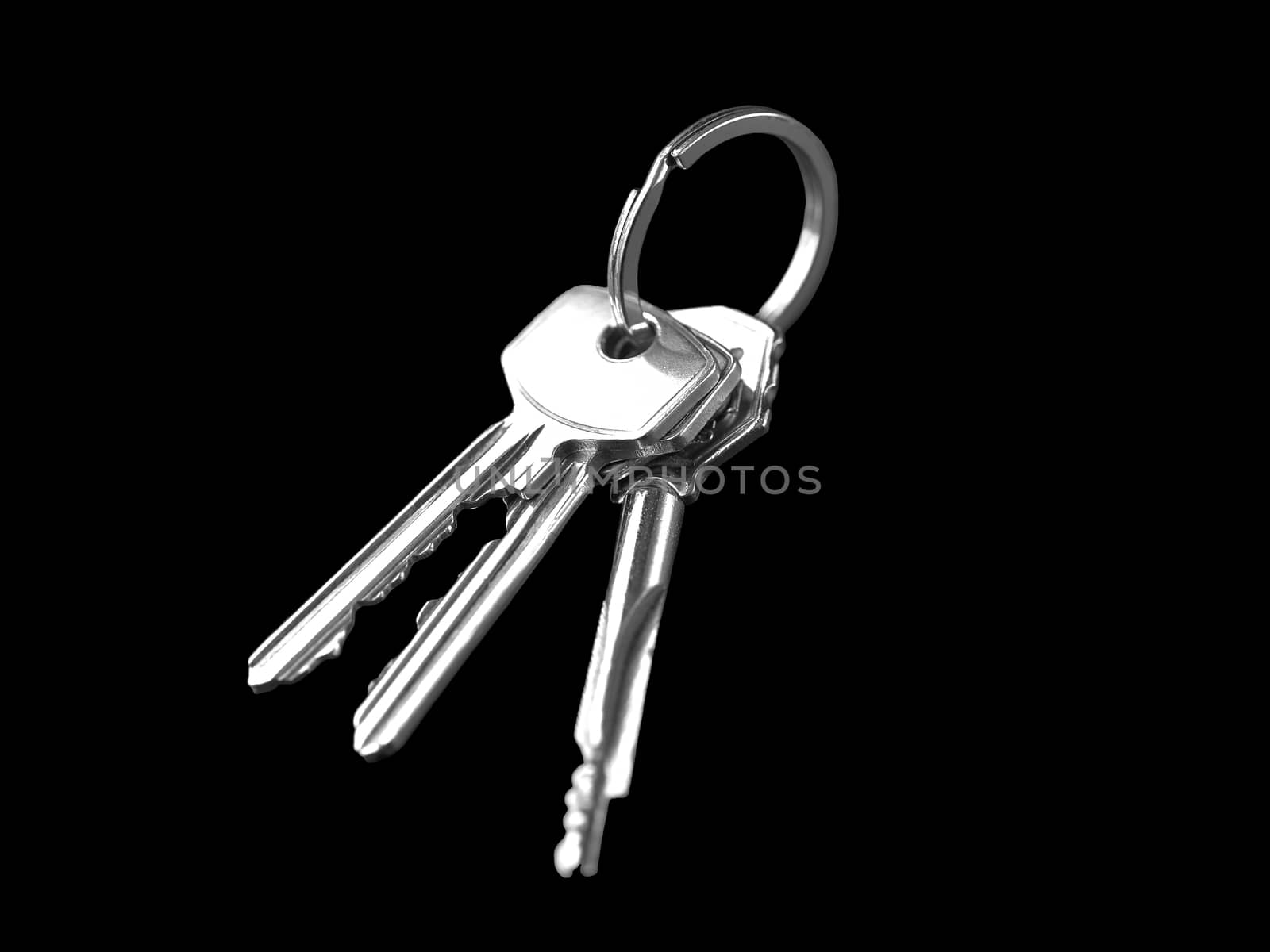 Keys Isolated On Black Background by dani3315